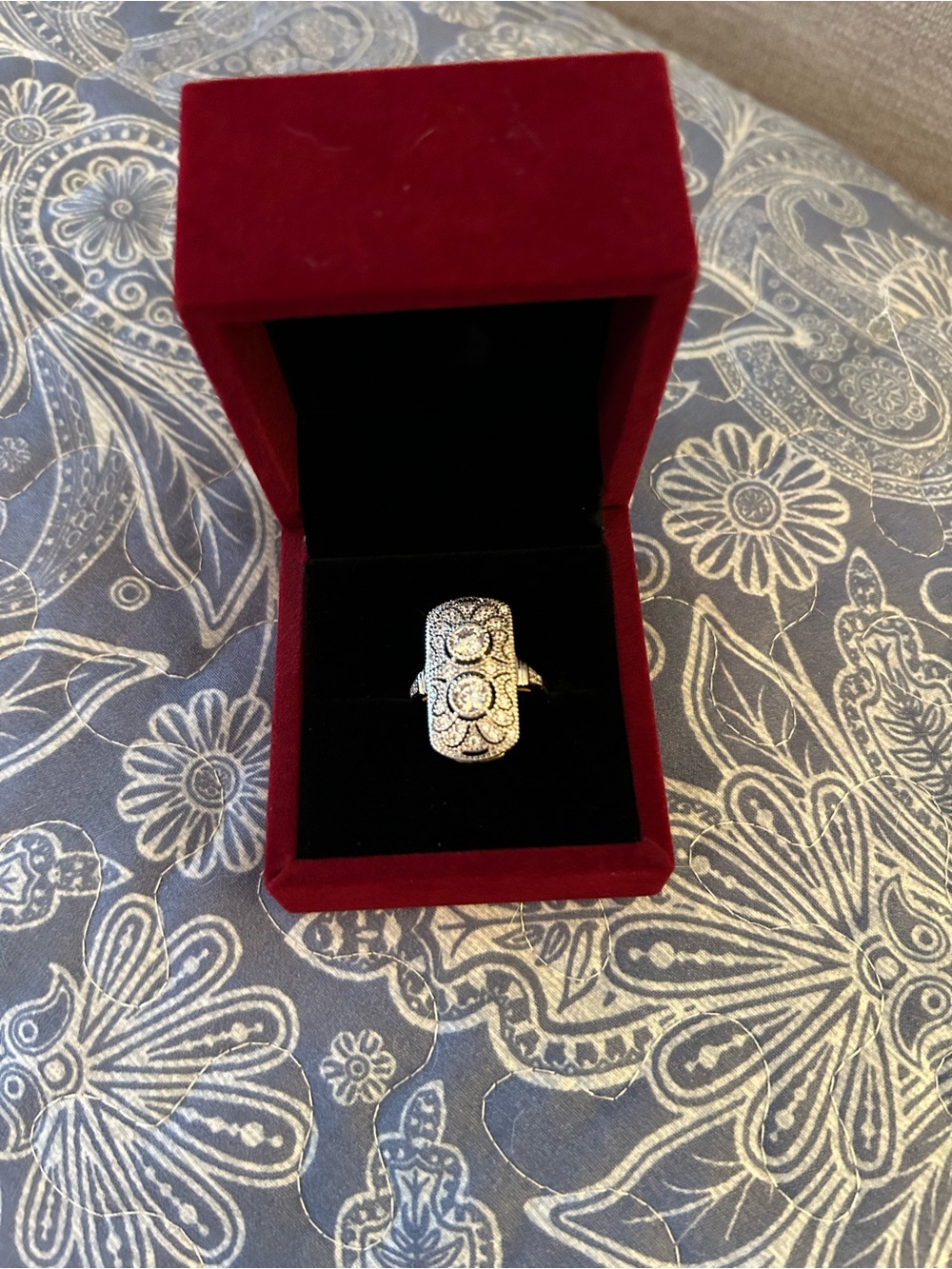 Silver Filigree Statement Ring - Women's Jewelry
